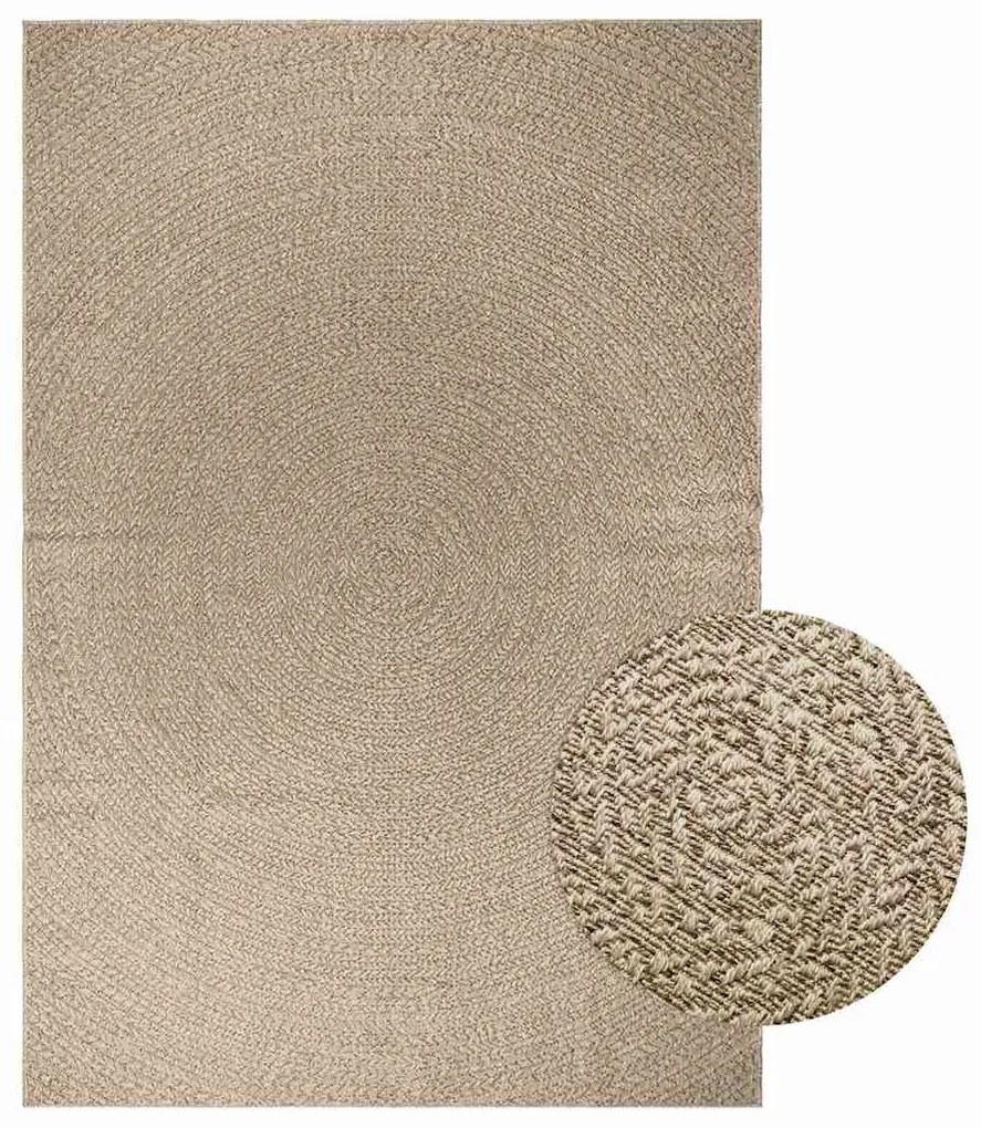 Χαλί ZIZUR Μπεζ Όψη Γιούτας Εσωτ. & Εξωτ. Χώρου 200 x 290 εκ.