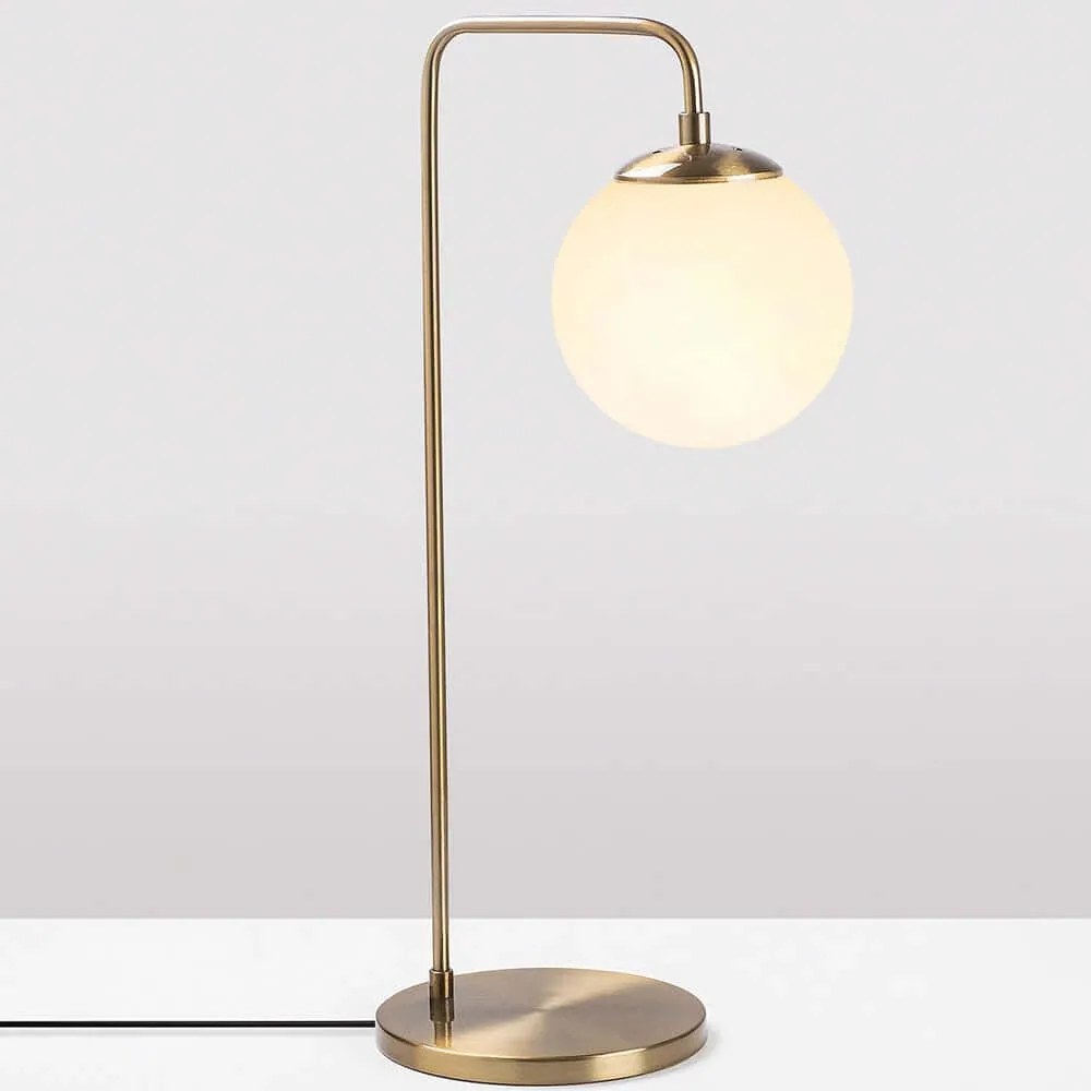 Φωτιστικό Επιτραπέζιο Viran 942FLG1342 17x25x55cm E14 40W Gold Opviq