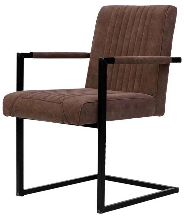 Καρέκλα Τραπεζαρίας Evita Fylliana Taupe 55x47x85 εκ. 2αδα