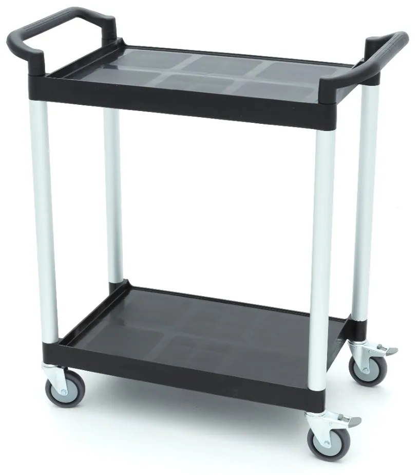 Serving Trolley – 2 Plastic Shelves – 86,5 x 42,5cm