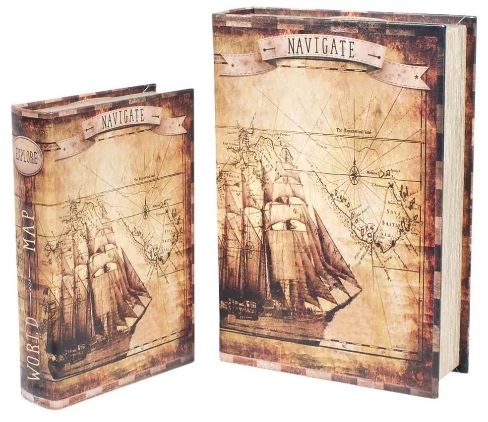 Καλάθια, κουτιά Signes Grimalt  Barco Book Boxes - - By Sigris 2U