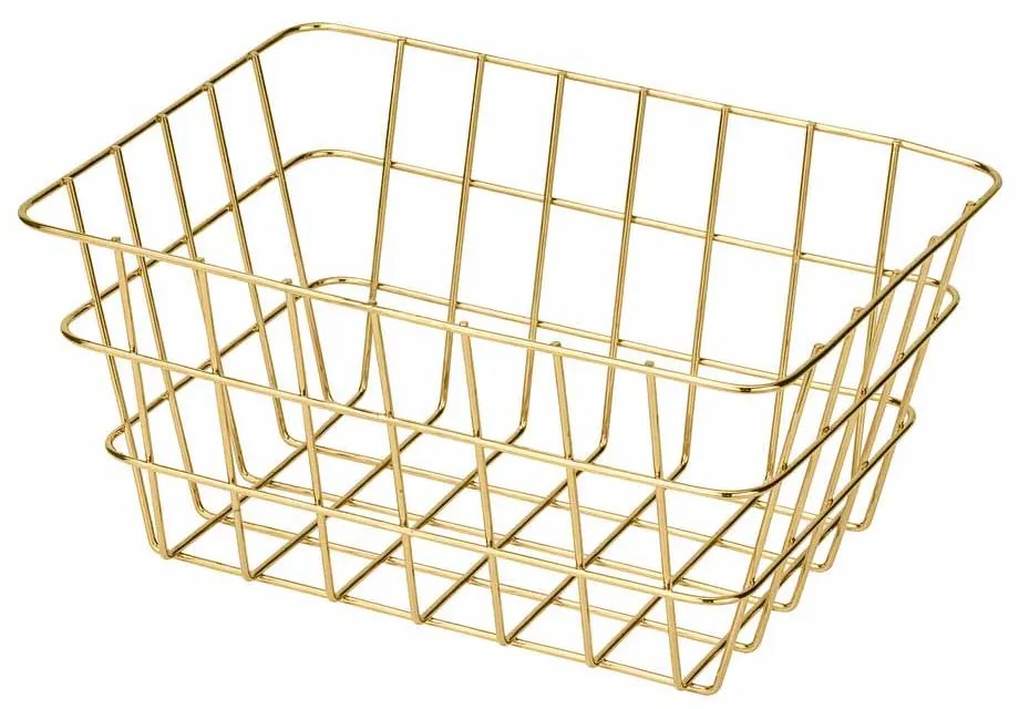 Καλάθι Αποθήκευσης (25x18x12) Wenko Viana Gold 24369100