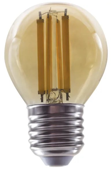 LED FILAMENT E27 DIM G45 AMBER 6W 2700K 230V AC 700LM RA80 - ALIN6WWDIMAM - 2700K - ALIN6WWDIMAM