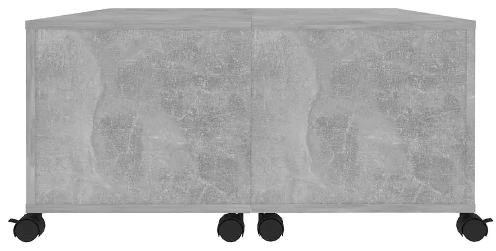 vidaXL Τραπεζάκι Σαλονιού Γκρι Σκυροδέματος 75x75x38 εκ. Μοριοσανίδα