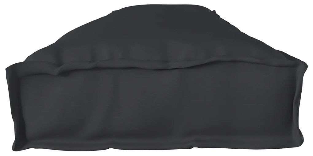 vidaXL Μαξιλάρι παλέτας για παγκάκι Μαύρο 200x40x8 εκ. Ύφασμα Oxford