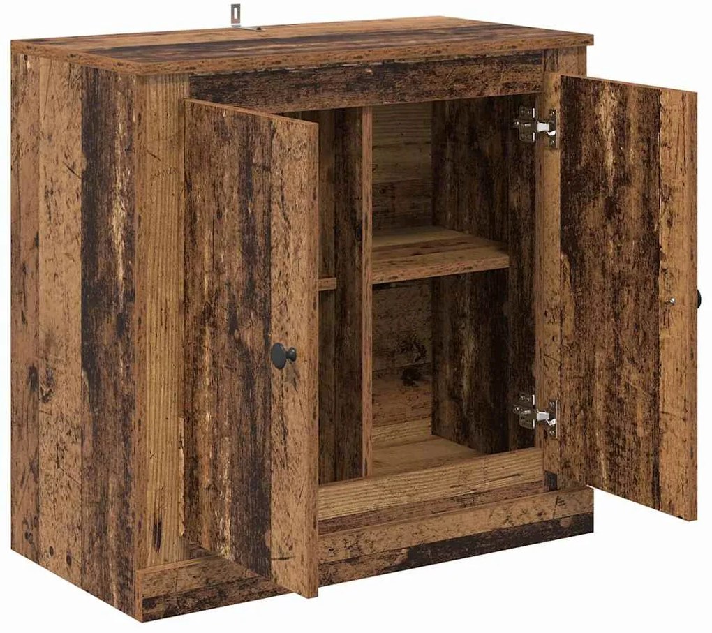 vidaXL Πλαϊνό γραφείο Παλιό Ξύλο 70 x 35,5 x 67,5 εκ.