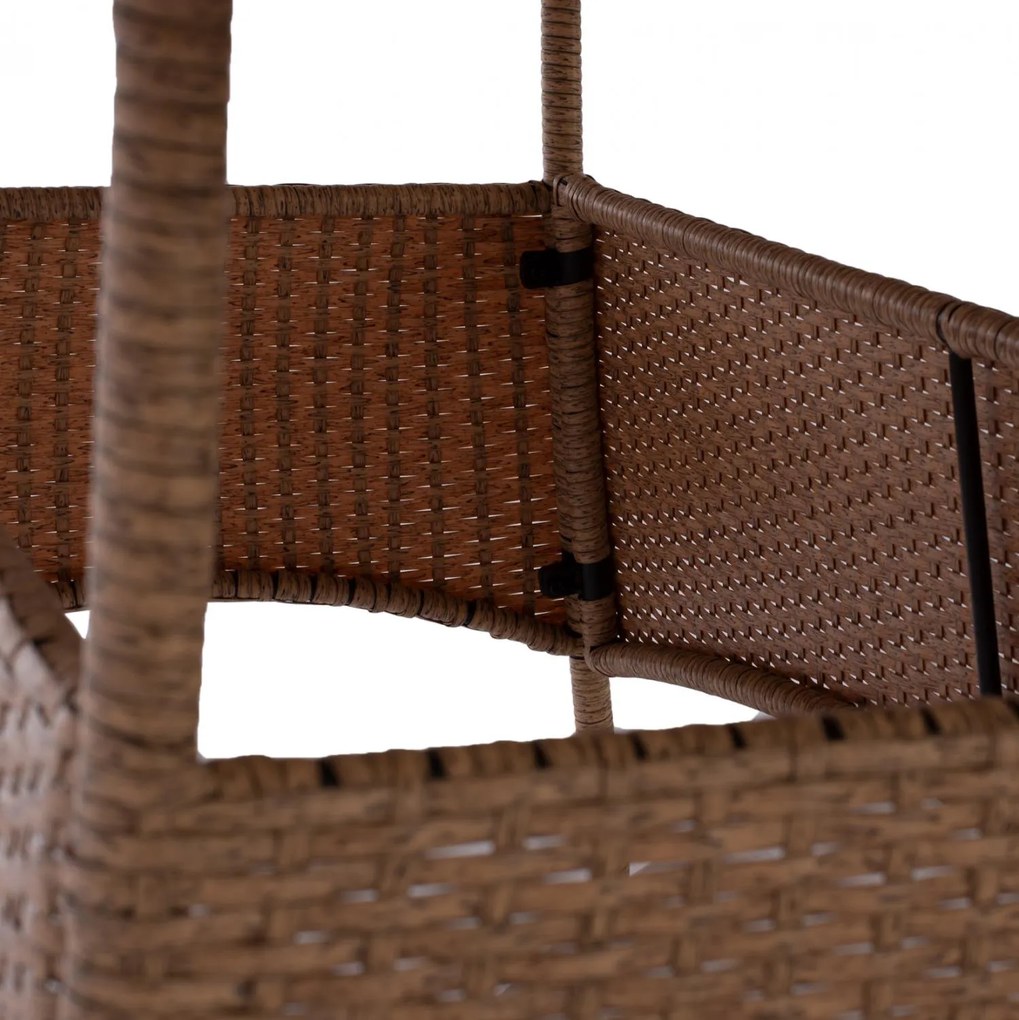 Τραπέζι Minsk μεταλλικό Rattan μπεζ - καφέ 150x90x75 εκ. 150x90x75 εκ.