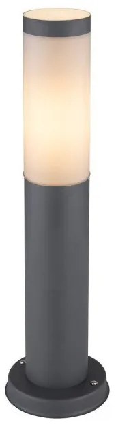 Επιδαπέδιο Φωτιστικό Κολώνα 1xΕ27 45cm IP44 Οπάλ Γυαλί Boston Globo Lighting-3158A-Ανθρακί 3158A