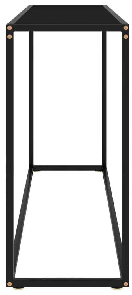 vidaXL Τραπέζι Κονσόλα Μαύρο 120 x 35 x 75 εκ. από Ψημένο Γυαλί