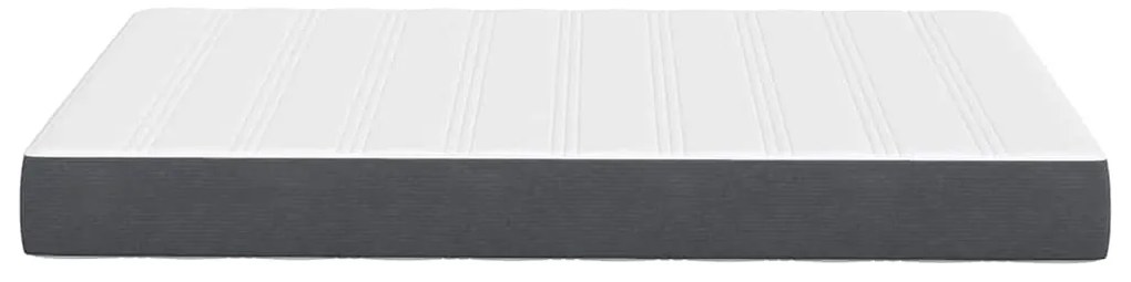 vidaXL Στρώμα Κρεβατιού με στρώμα Γκρι 120 x 200 cm ύφασμα