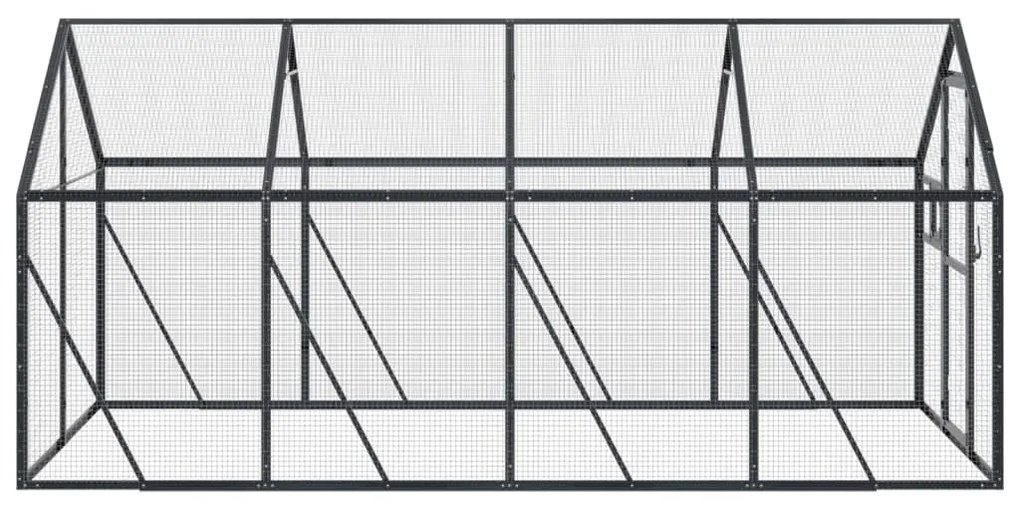 vidaXL Κλουβί Ανθρακί 1,79 x 4 x 1,85 μ. από Αλουμίνιο