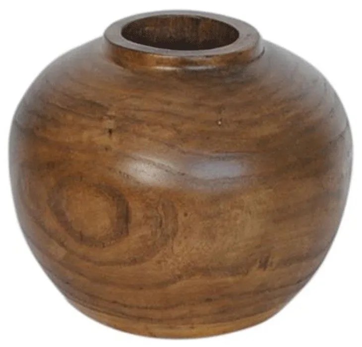 Βάζο Mango 00.07.75505 Φ22x18,5cm Brown Wood