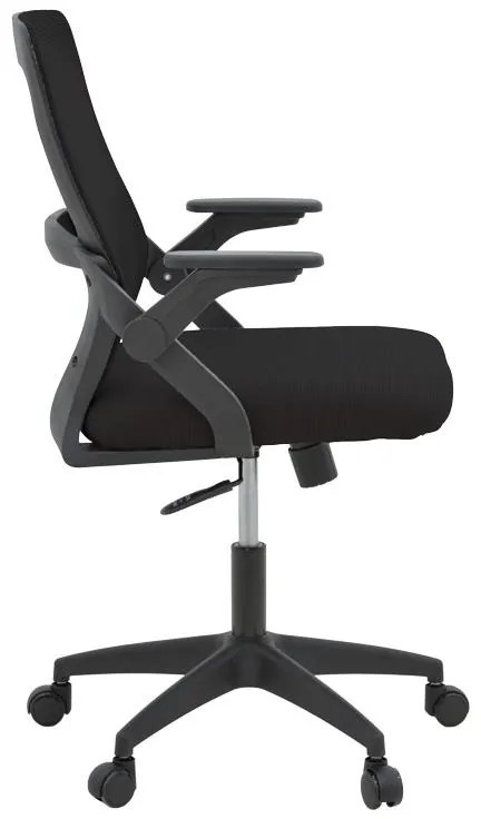 Καρέκλα Γραφείου Reji με Μesh Ύφασμα Μαύρο 58x60x89-99εκ. 58x60x99 εκ.