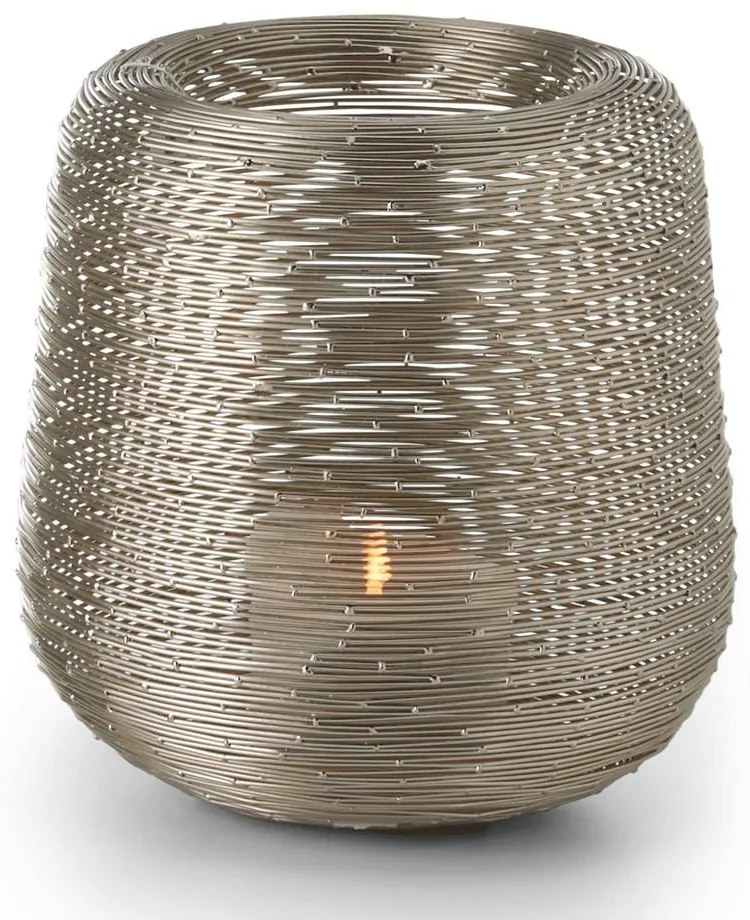 Κηροπήγιο Cali 122025 20x20cm Brass Philippi Metal