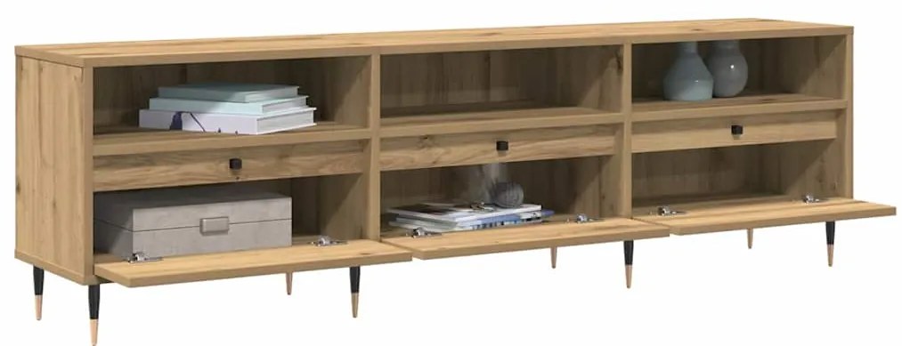 vidaXL Ντουλάπι TV artisan δρυς 150 x 30 x 44.5 εκ. Επεξεργασμένο ξύλο
