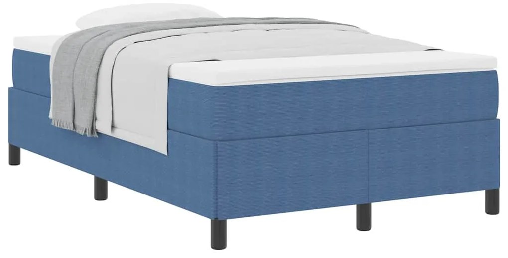 vidaXL Σκελετός Κρεβατιού Μπλε 120 x 190 cm Βελούδο