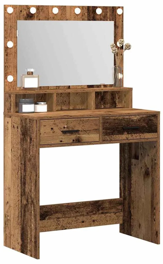 vidaXL Κομοδίνο Παλαιό ξύλο 79 x 41 x 135 cm Επεξεργασμένο ξύλο