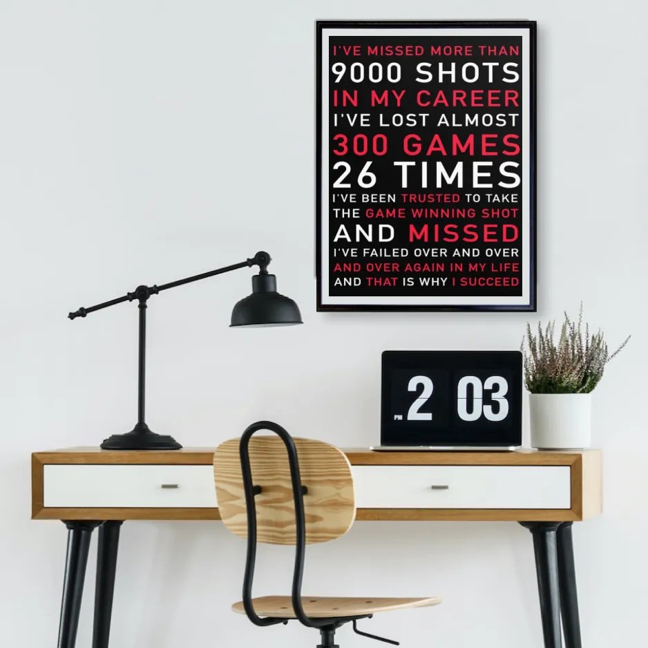 Πόστερ &amp; Κάδρo Michael Jordan KDS019A 40x50cm  Εκτύπωση Πόστερ (χωρίς κάδρο)