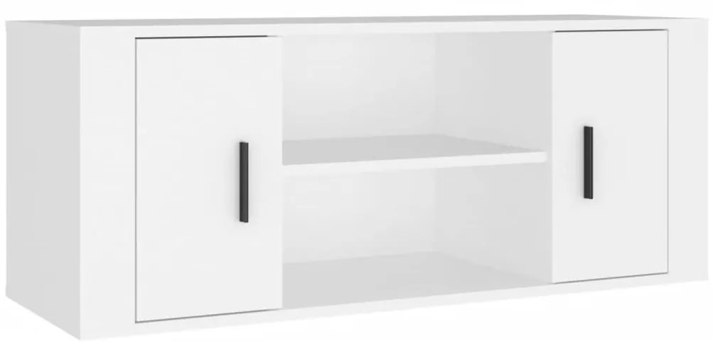 vidaXL Έπιπλο Τηλεόρασης Λευκό 100 x 35 x 40 εκ. Επεξ. Ξύλο