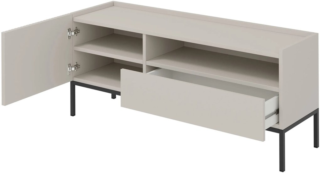 Έπιπλο τηλεόρασης Como 1D1SZ-Fusiko-Mavro