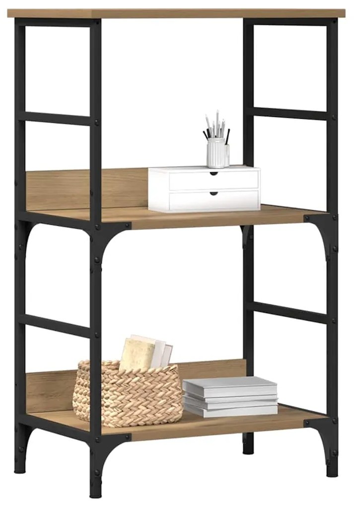 vidaXL Βιβλιοθήκη Αρτισιανή Δρυς 50x33x82 εκ. Επεξεργ. Ξύλο