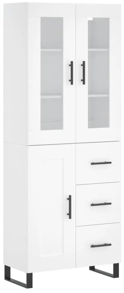vidaXL Ντουλάπι Λευκό 69,5x34x180 εκ. από Επεξεργασμένο Ξύλο