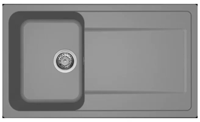 Νεροχύτης κουζίνας LIFE 400 Titanium 73 ELLECI 86x50cm