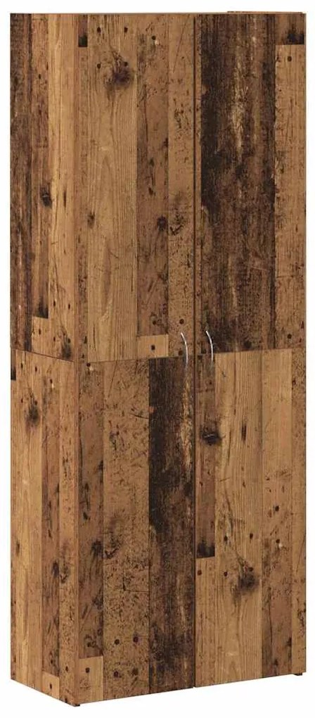 vidaXL Γραφείο Ντουλάπι με ράφι 2 pcs Παλαιό ξύλο 60 x 32 x 153
