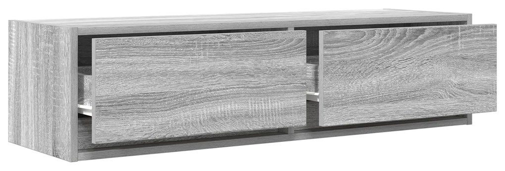 vidaXL Κονσόλα Τηλεόρασης Γκρι Σονομά 100x31x25,5 εκ Επεξεργασμένο Ξύλο