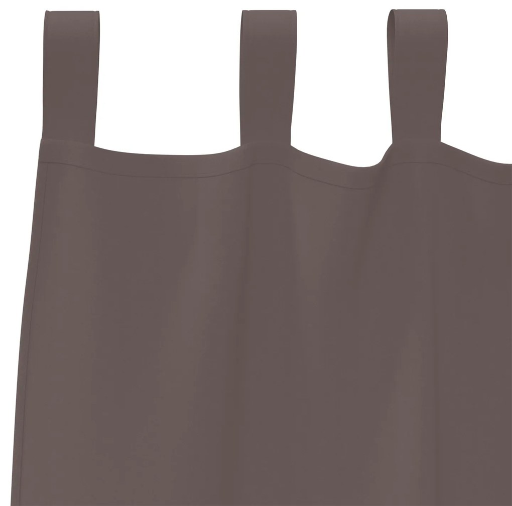 vidaXL Κουρτίνες 2 pcs Σκούρο καφέ Σκούρο καφέ 245 x 140 εκ.