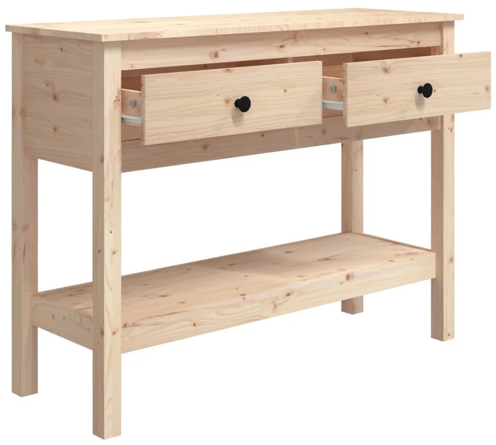 vidaXL Τραπέζι Κονσόλα 100x35x75 εκ. από Μασίφ Ξύλο Πεύκου