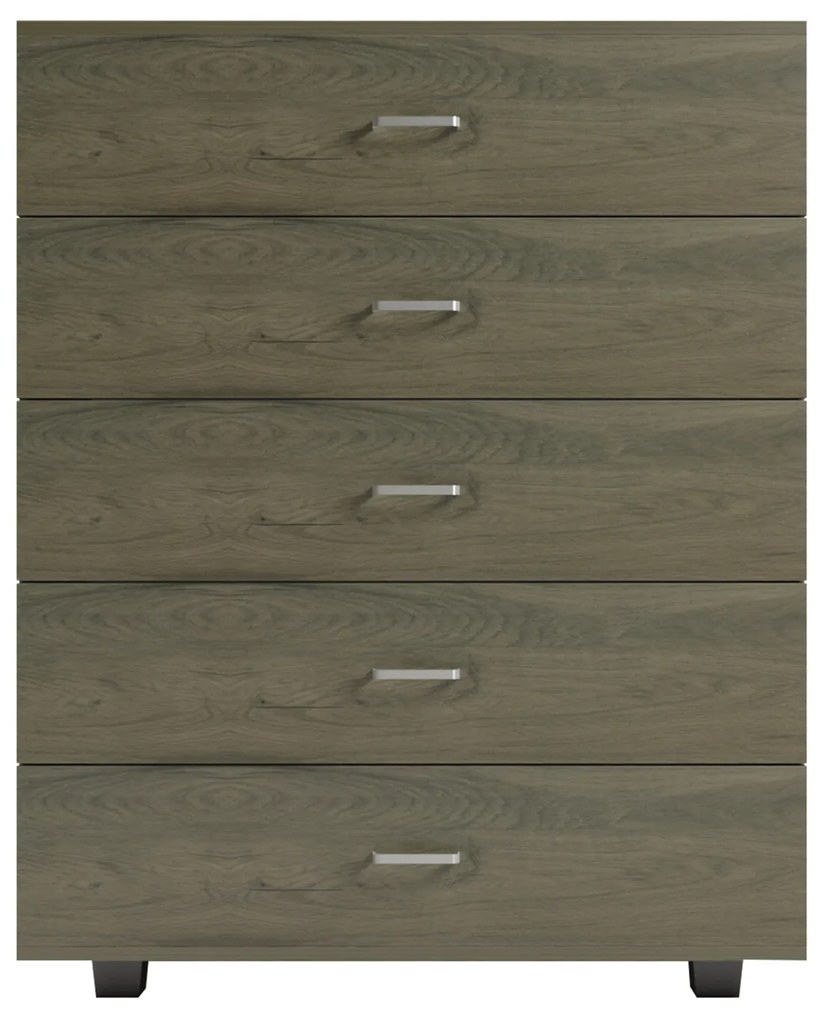 Συρταριέρα Μελαμίνης Thorg ME 5 Συρτάρια Dark Olive 80x40x100 Υ Εκ.