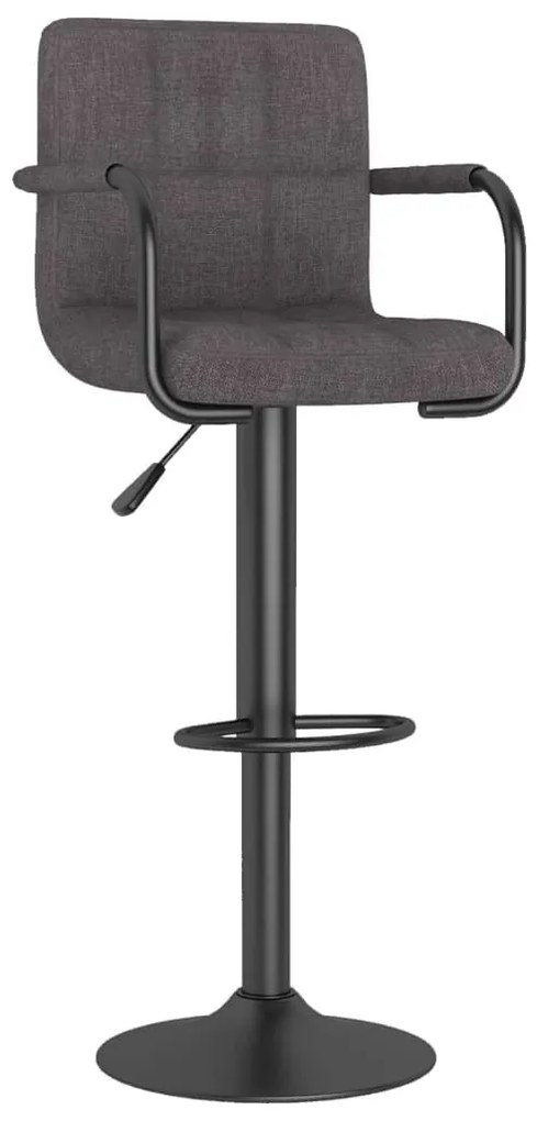 vidaXL Σκαμπό Μπαρ Χρώμα Taupe Υφασμάτινο