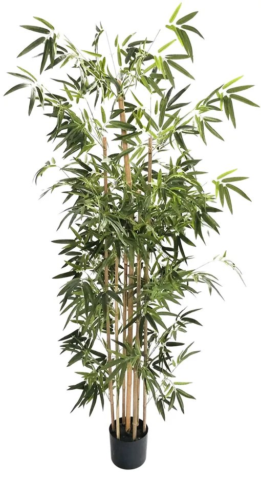 BAMBOO ΤΕΧΝΗΤΟ ΦΥΤΟ ΥΦΑΣΜΑ ΠΛΑΣΤΙΚΟ ΠΡΑΣΙΝΟ D90xH190cm