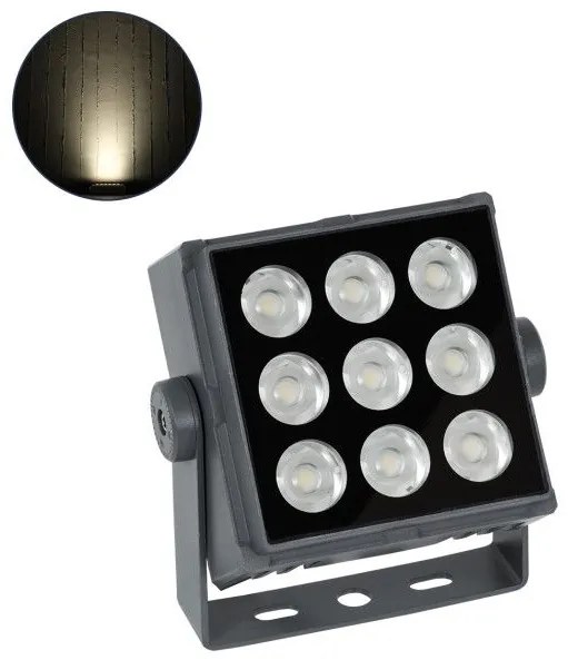 FLOOD-TINY 90369 Προβολέας Σποτ Wall Washer LED 27W 2565lm 3° DC 24V Αδιάβροχο IP65 Φυσικό Λευκό 4500K Dimmable-Γκρ Globostar 90369 Ανθρακί