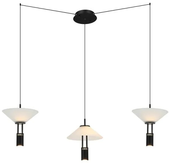 Κρεμαστό Φωτιστικό Οροφής 100cm LED 28W IP20 3000K Zambelis-23200-Μαύρο 23200