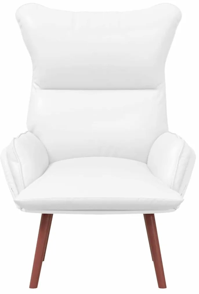 vidaXL Χαλαρωτική Πολυθρόνα Λευκό 69 x 74 x 93 εκ. Τεχνητό δέρμα