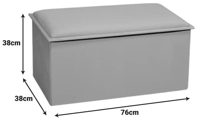 Σκαμπό-μπαούλο Koper Bελούδο σε Mπεζ απόχρωση 76x38x38εκ. 76x38x38 εκ.