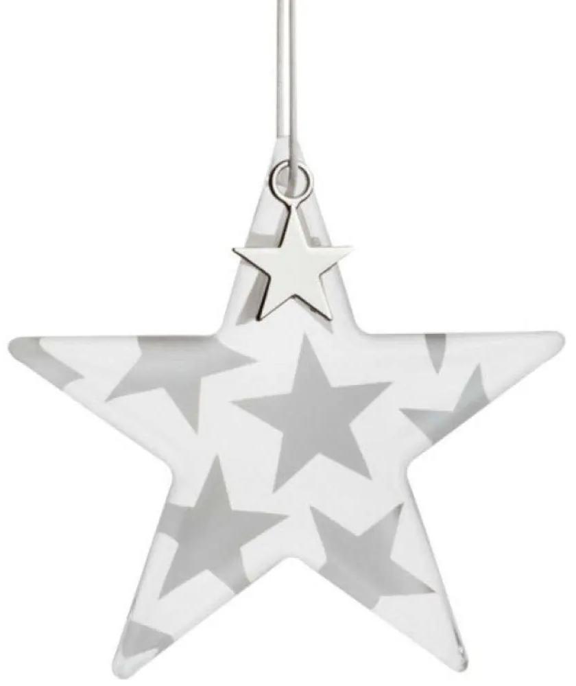 Στολίδι Χριστουγεννιάτικο Silver Stars LBTRD0090109 9,5x8,5cm Silver Raeder
