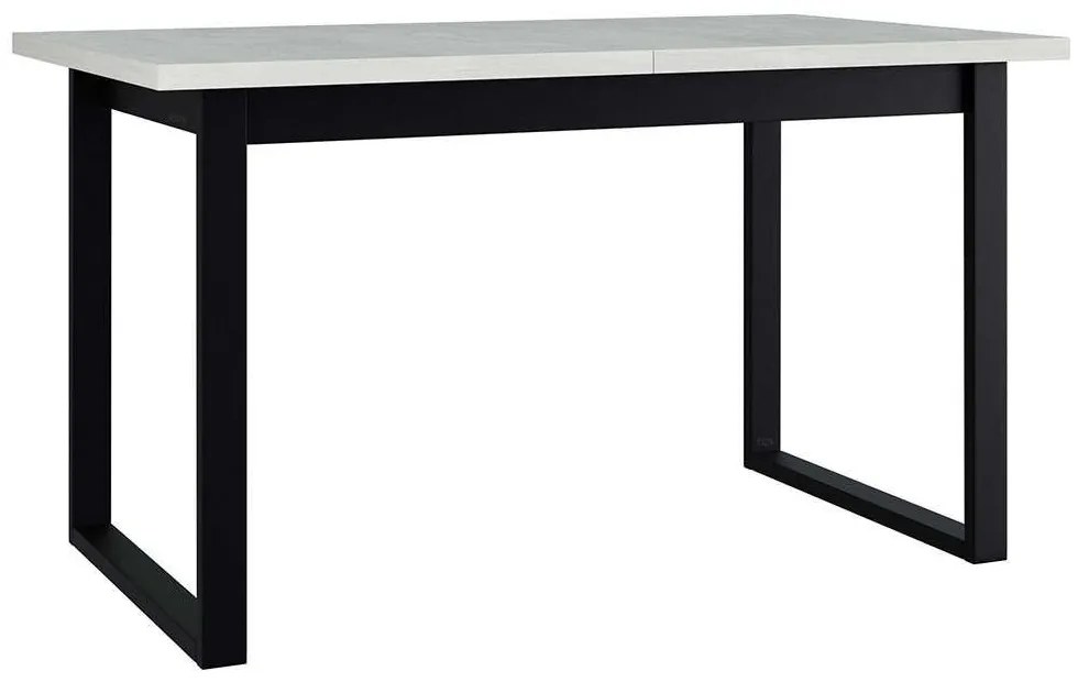 Τραπέζι Επεκτεινόμενο Ikonic III 162763169 140/180x80x79cm White-Black Metal,Wood