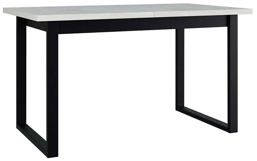 Τραπέζι Επεκτεινόμενο Ikonic III 162763169 140/180x80x79cm White-Black Μέταλλο,Ξύλο