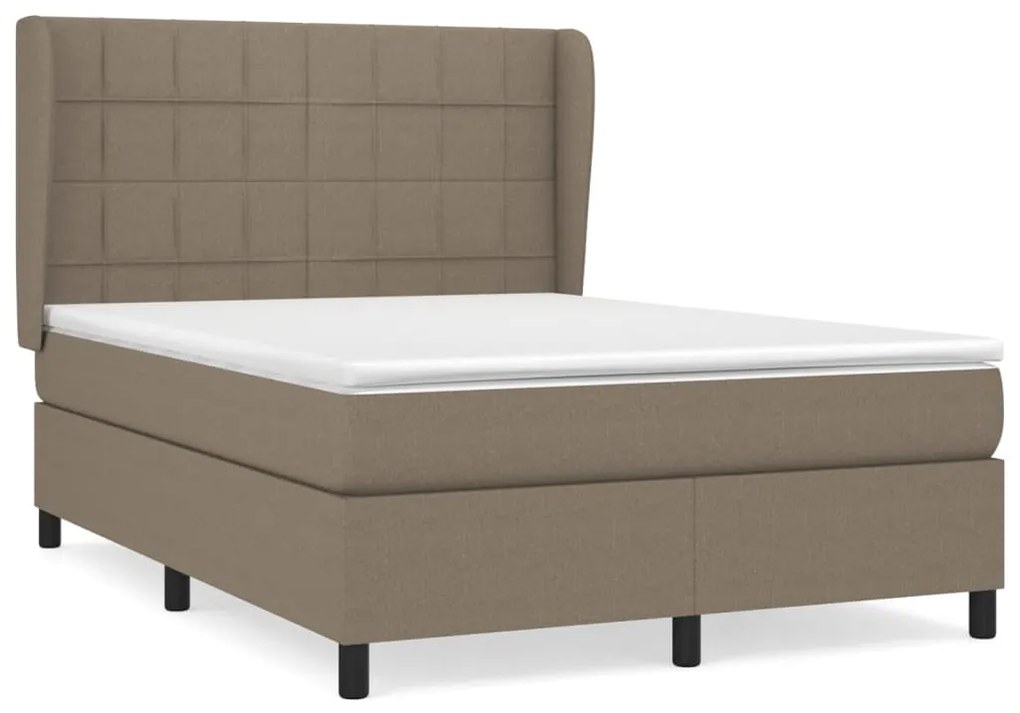 ΚΡΕΒΑΤΙ BOXSPRING ΜΕ ΣΤΡΩΜΑ TAUPE 140X200 ΕΚ. ΥΦΑΣΜΑΤΙΝΟ 3127969