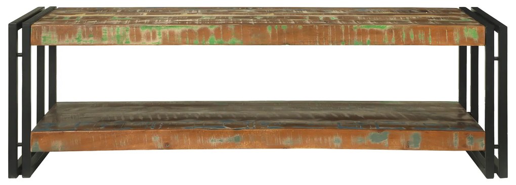 vidaXL Τραπεζάκι Σαλονιού Πολυχρωμο 120x50x38 εκ. Στερεό ανακυκλωμένο ξύλο