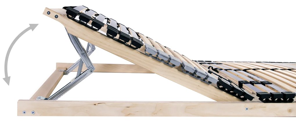 vidaXL Βάση κρεβατιού με λάμες Καφέ 70 x 190 cm Ξύλο και Μέταλλο