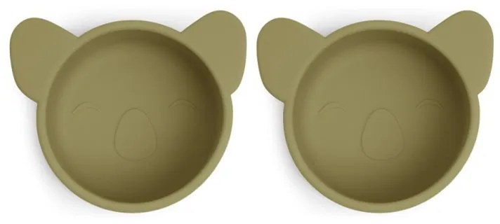 Nuuroo Rosa μπωλ σιλικόνης για σνακ 2τμχ Olive Green