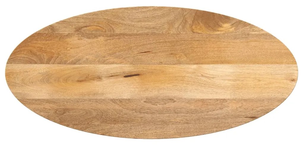 vidaXL Επιφάνεια Τραπεζιού Οβάλ 140x50x2,5 εκ. Μασίφ Ξύλο Μάνγκο