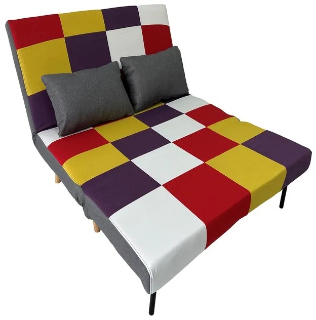 SARA PATCHWORK ΥΦΑΣΜΑ ΚΑΝΑΠΕΣ/ΚΡΕΒΑΤΙ 134Χ80ΕΚ.