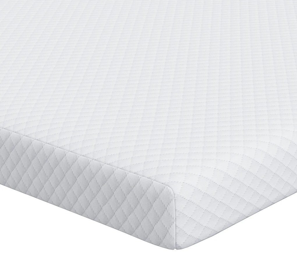 vidaXL Στρώματα Λευκό 140 x 200 cm 100% ύφασμα πολυεστέρα με τζακάρ