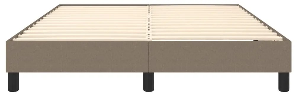 vidaXL Σκελετός Κρεβατιού με Ελατήρια Taupe 140x200 εκ. Υφασμάτινο