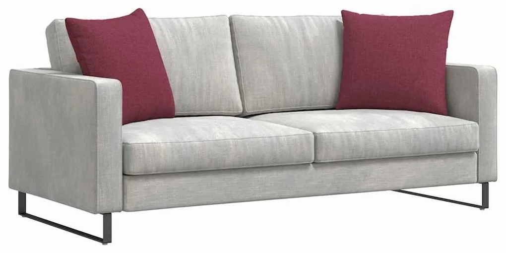 vidaXL Μαξιλάρι Καναπέ 2 pcs Κόκκινο 50 x 50 cm ύφασμα